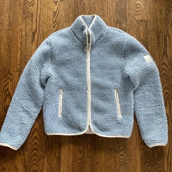 ivory ella Jackets & Blazers - EUC Ivory Ella Women’s Sherpa Fleece Full Zip Sweater Jacket Sz S